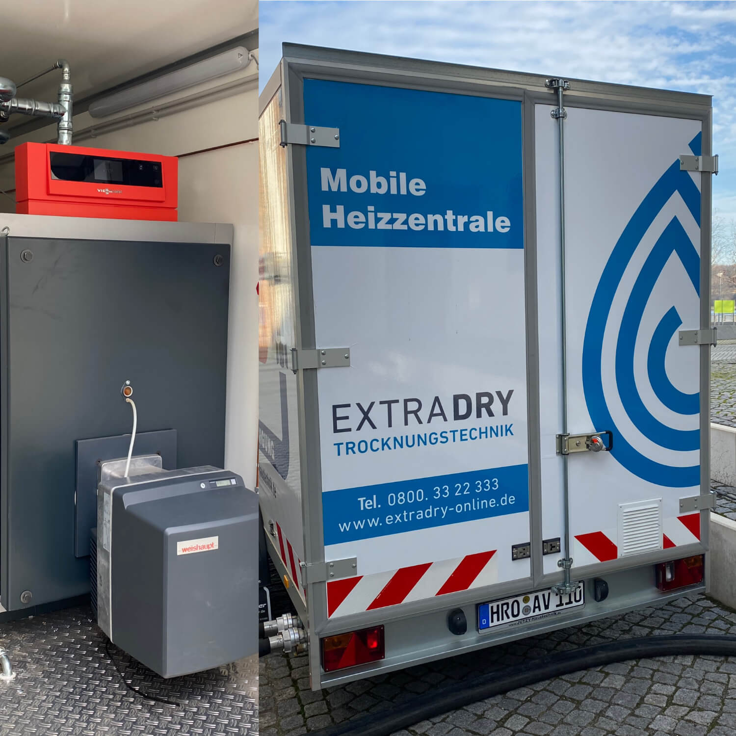 Extra Dry Gerätevermietung Geraete 16 Mobile Heizzentrale 400kw